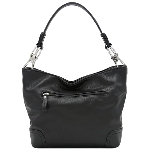 Image of Hobo Shoulder Bag with Big Snap Hook Hardware