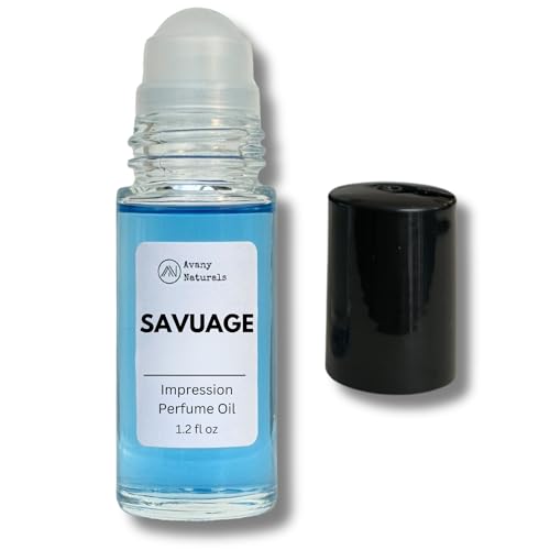 Avany Naturals Replicant Cologne for Men - 3.5 X Larger Rollerball with Big Glass Bottle, Long Lasting Perfume Oil, Roll On Alt Fragrance, Type for Man Solid Parfum, 1.2 Fl Oz