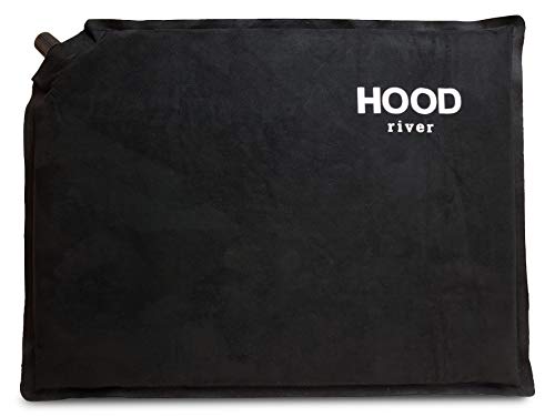 Hood River Self Inflating Seat Cushion - Waterproof Stadium Warm and Soft Microfiber