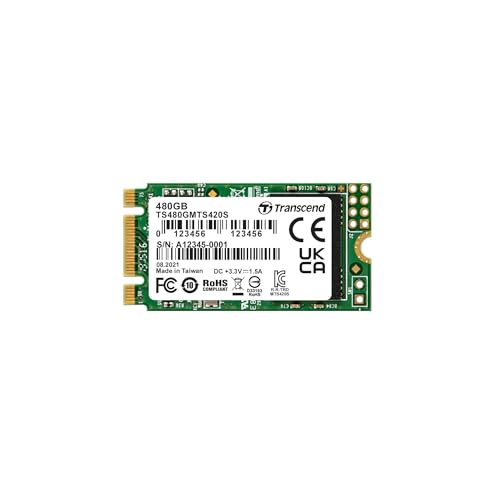 SSD interno MTS420S M.2 2242 SATA III 6 Gb/s da 480 GB, memoria 3D TLC NAND - TS480GMTS420S - Hdd