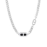 El collar está hecho de acero de titanio de alta calidad, que es resistente y duradero, no cambia de color, no se desvanece y tiene una mano de obra y una textura exquisitas.