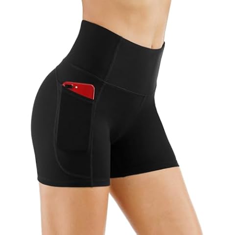 THE GYM PEOPLE High Waist Yoga Shorts for Women Cover