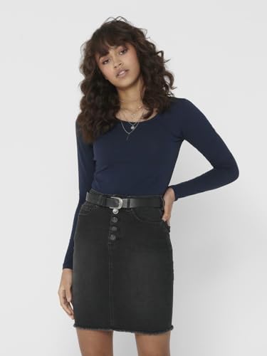 ONLY Damen Onllive Love Life LS Oneck Top, 3er Pack, Peacoat/DGM/Port Royale, XXL – Ansicht 2