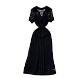 Assorti : cette robe midi pour femme peut être facilement assortie avec des sandales, des baskets, des bottes, des talons hauts, des gilets, des colliers, des chapeaux et des boucles d'oreilles. Professionnel ou décontracté