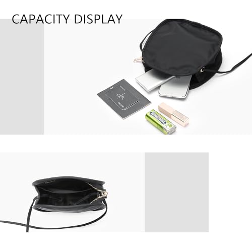 Canvas Small Round Bag—Unique Round Design Women's Crossbody Bags for Fashion and Large Capacity4