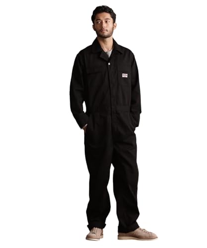 �ySchott�z�y�V���b�g�z TC WORKWEAR JUMPSUIT �e�B�[�V�[ ���[�N�E�F�A �W�����v�X�[�c �����Y L 010 �u���b�N 782-5910005