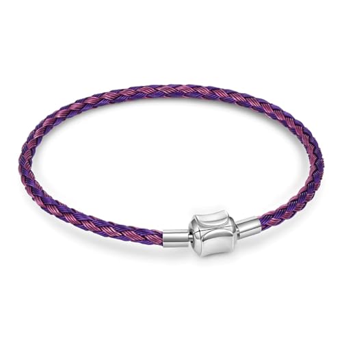 GNOCE Basic Bracelet with 2 Pieces of Stoppers Charm Bracelet for Teen Bride Women Jewelry Valentine's Day