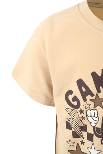 Image of Unique Baby Boys Toddlers Short Sleeve Regular Fit Graphic T-Shirt