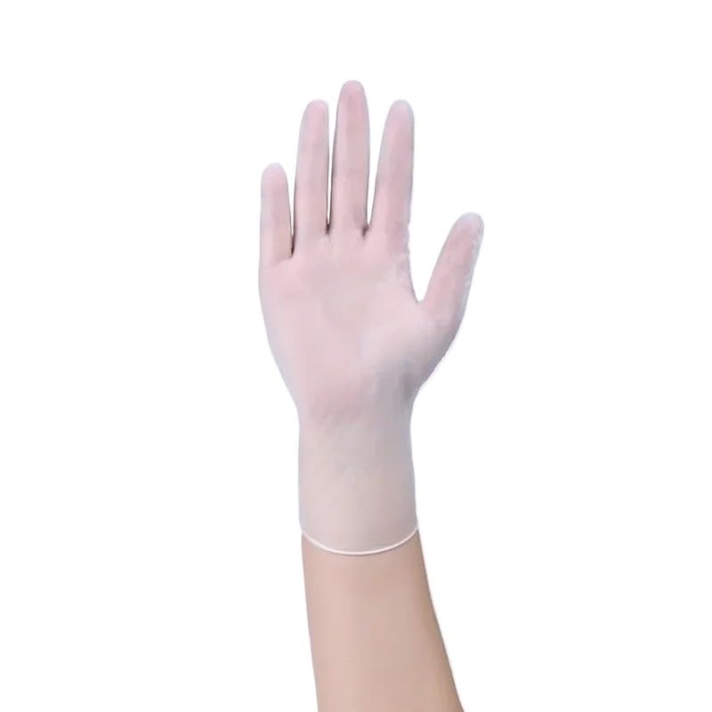 100 szt. jednorazowych rękawiczek winylowo-nitrylowych, bez lateksu, ., do pracy w domu, ogrodnictwa, malowania, ochronnych, dla dorosłych, dzieci, rozmiar XS SM(M)