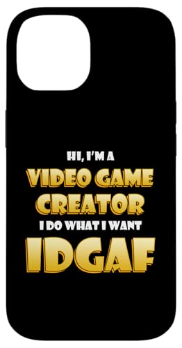 Video Game Dev Creator IDGAF Costume PC Gaming Developers �X�}�z�P�[�X iPhone 14 �p