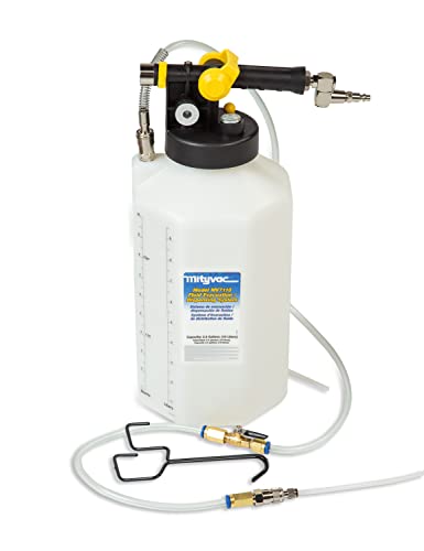 Mityvac Mv7110 Fluid Extractor Dispenser For Evacuating, Topping-Off, Refilling Reservoirs Or Bleeding Hydraulic Brake/Clutch Systems, 2.5 Gallon, 120 Psi, Compressed Air, Vacuum Or Positive Pressure #TOP10