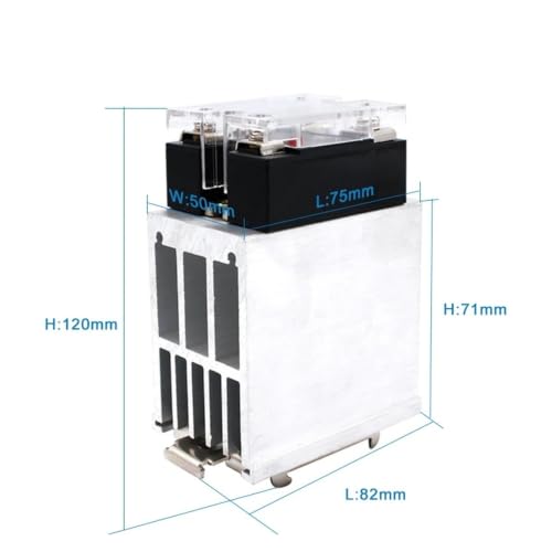 Relais statique monophasé DC-AC commutation silencieuse et refroidissement optimal 100A - 2