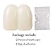 2 Pieces 17mm Deluxe Custom Big Buck Teeth Caps for Clown Bunny Hillbilly Costume (white)