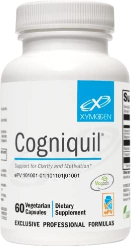 XYMOGEN Cogniquil – Support for Clarity, Focus, Motivation, Mental and Physical Energy – Magnesium L-Threonate to Supply Bioavailable Magnesium to The Brain, Theacrine + Vitamin B12 (60 Capsules) XYMOGEN Cogniquil – Support for Clarity, Focus, Motivation, Mental and Physical Energy – Magnesium L-Threonate to Supply Bioavailable Magnesium to The Brain, Theacrine + Vitamin B12 (60 Capsules)