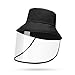 Produktbild Anti-Fog-antibakterielle Schutzkappe, Outdoor Fischer Hut Anti Staub Abnehmbare Schutzhülle Kappe Anti-Nebel Hut Anti-uv Isolation Maske Sonne Hut Schutz Hut