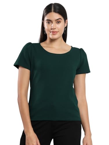 Image of Q - RIOUS Casual Solid Womens Regular Top