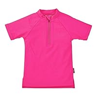 Sterntaler Mädchen Kurzarm-schwimmshirt Rash Guard Shirt, Magenta, 110-116