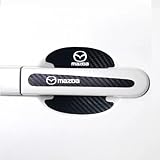 WENINETIES 8 Pezzi Pellicola Protezione Maniglia per Mazda 3 Schrägheck 3 (III) BM/BN I 2013-2019, Adesivi AntiGraffio Fibra di Carbonio Impermeabile Proteggi Maniglie Auto