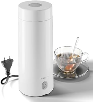 XECH Portable Electric Kettle 400ml | Mini Electric Kettle for Hot Water | Small Kettle with In-Built Cable | Bottle-Shaped Kettle for Tea, Coffee & More (Hydroboil Lite)