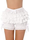 ranrann Women's Ruffled Panties Victorian Steampunk Bloomers Shorts Vintage Pumpkin Shorts Pants Typ