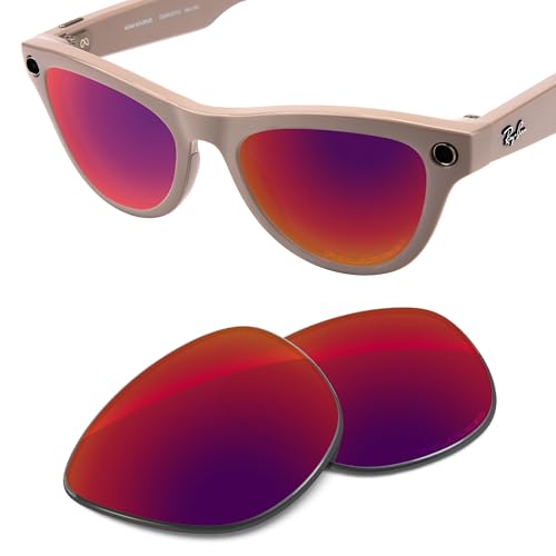 Image of Replacement Lenses Compatible with RayBan Meta Skyler RW4010 52mm AI Glasses, UV Protection, Transition