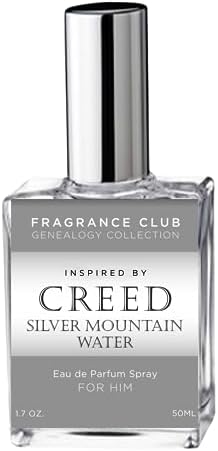 Fragrance Club Genealogy Collection Inspired by Silver Mountain Water, 1.7 oz. EDP with Bergamot, Sandalwood, Musk