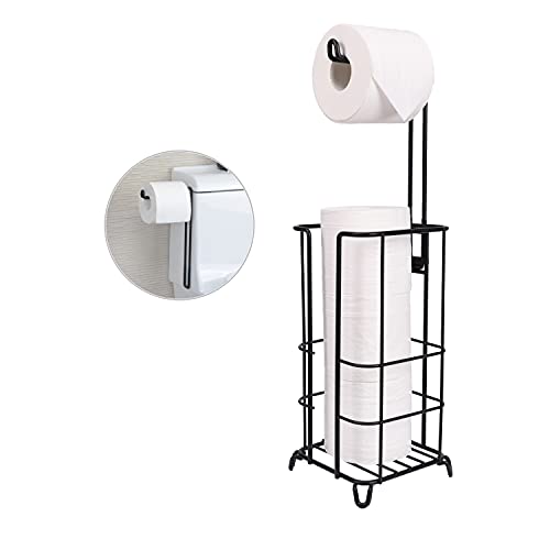 ZCCZ Support de Papier Toilette, Support de Rouleau de Papier Toilette sur Pied, Support de Rangement pour Rouleau de Papier Toilette Cover
