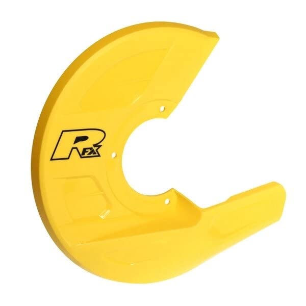 Protège-disque et étrier RFX jaune universel pour moto de cross