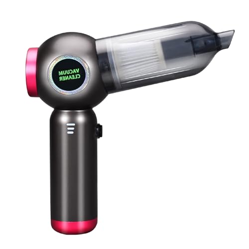 DEUKNICE Handstaubsauger, Akku Handstaubsauger, 22000Pa USB aufladbar Tragbar Leicht Mini Staubsauger, Autostaubsauger Kabellos, Auto Staubsauger für Büro Haus, Küche, Tierhaare