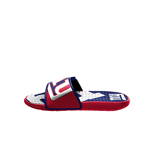 Image of FOCO mens NFL Team Logo Athletic Sport Shower Flip Flop Sandals Gel Slides