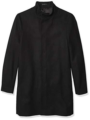 Calvin Klein Men's Regular Slim Fit Essential Overcoat, Black, 40R