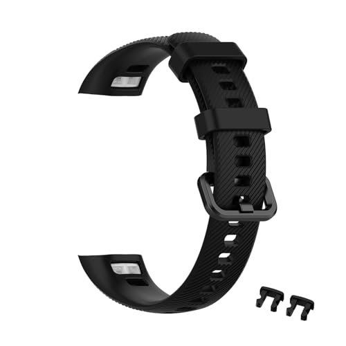 EasyULT Cinturino di ricambio per Huawei Honor Band 4/5 Sport Wrist Band di ricambio per Huawei Honor Band 5/4, colore: Nero (nessuna attività tracker)