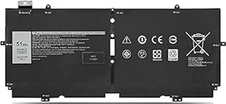 ASKC 52TWH Replacement Laptop Battery for Dell XPS 13 7390 2-in-1 Series Notebook MM6M8 0MM6M8 7.6V 51Wh 6375mAh 4-Cell