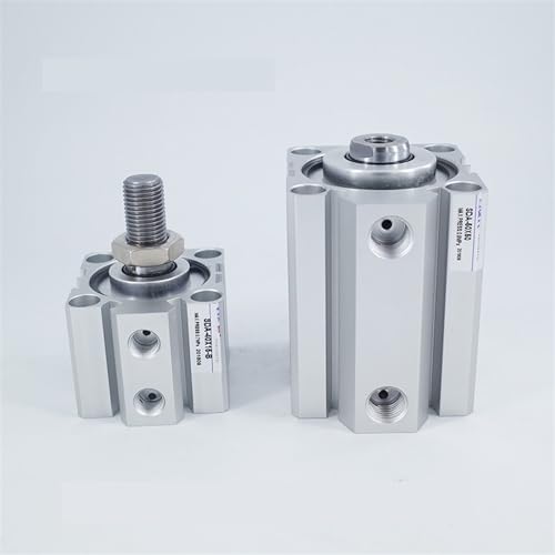 Cilindro neumático compacto de 20mm con doble acción para movimientos lineales estables