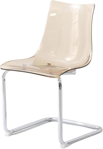 Sillas simples y transparentes, sillas de comedor acrílicas, respaldos creativos para el hogar, mesas y sillas de comedor, color morado