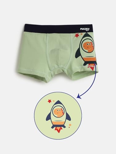 Image of mackly Boys Printed Boxer Underwear | Soft Cotton Stretchable Innerwear | No Ride-Up Design | Skin-Friendly for Kids | Pack of 3