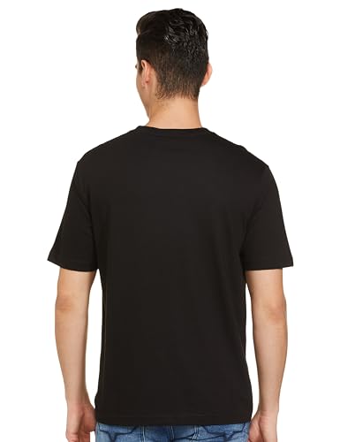 Image of Spykar Men's Oversized Round Neck Half Sleeve Solid Casual T-Shirt