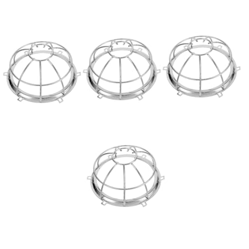 Anneome 4 Piezas Cubierta Protectora Metálica para Detector de Humo y Rociadores Jaula Antivandalismo para Sistemas de Alarma Hogares y Comercios Duradera y Versátil