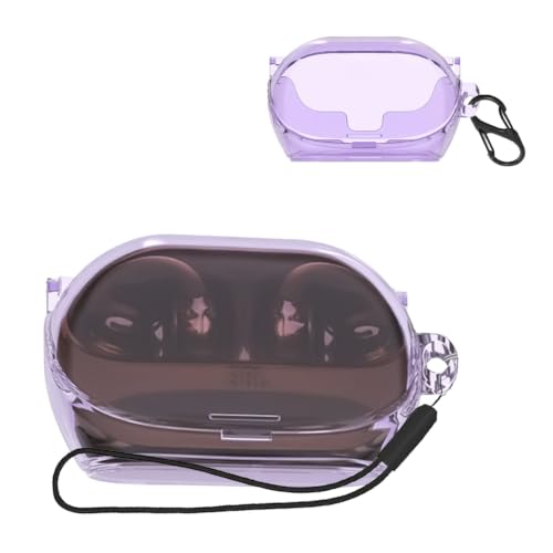 For JBL Soundgear Clips �X�C���z���P�[�X�yQUXIAGUM�z TPU�f�� �y�� �ϏՌ� ���ϖh�~ �h���h�� �S�ʕی� ���[�P�[�X �����h�~ JBL Soundgear Clips �ی�P�[�X�i�N���A�p�[�v���j