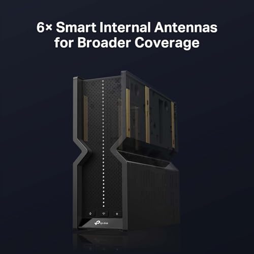 TP-Link Archer BE550 Tri-Band BE9300 WiFi 7 Router, 6-Stream 9.2Gbps Speed WiFi Router, Full 5x 2.5G WAN/LAN Ports, 6x Internal Antennas Covers Up to 2,000 Sq. Ft., VPN Support, Homeshield, Easy Setup