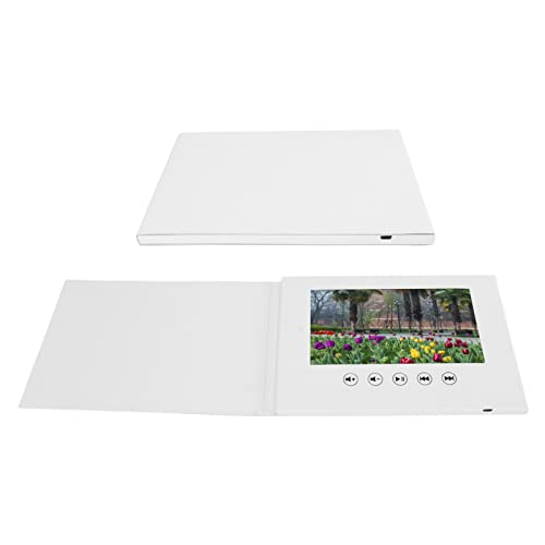 Tarjeta de Felicitación con Video, Folleto Electrónico con Pantalla LCD para Regalo de Cumpleaños Día del Padre Aniversario de Navidad de la Madre Batería de Iones de Litio de