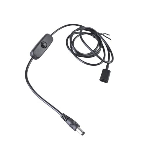 YIGZYCN Durabilidad DC5,5 x 2,1 mm a USB tipo C hembra Cable de alimentación 5V3A para dispositivos de carga y accesorios, cable de fuente de alimentación