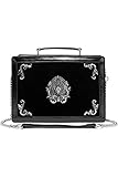 the immortals film 2011 Elegante Gothic Handtasche aus veganem Kunstleder mit zartem Samtfinisch.