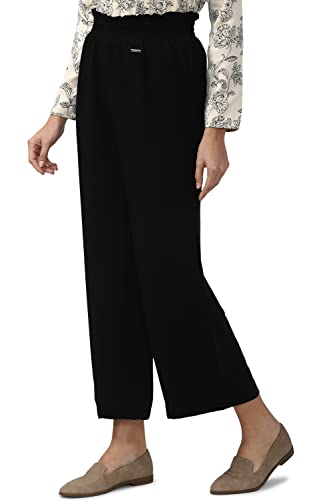 Image of Van Heusen Women's Relaxed Fit High Rise Relaxed Formal Elastic Waist Paperbag Pants