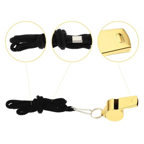 Silbato Deportivo de Acero Inoxidable con Cordón Largo miniatura 6