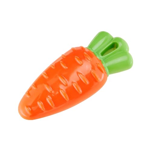 Image of Amazon Basics Dog Toys (Set of 3) - Throwing Natural Latex Ball, Squeezy Carrot, and Super Flyer Frisbee | Interactive Play for Dogs & Puppies