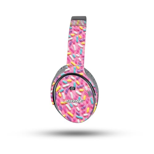 Image of MightySkins Carbon Fiber Skin Compatible with Bose QuietComfort 35 II Headphones - Sprinkles | Protective, Durable Textured Carbon Fiber Finish | Easy to Apply, Remove, and Change Style