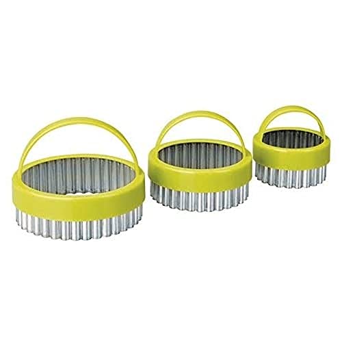 IBILI 724000 Lot de 3 Coupe-Pâtes Dentelés Plastique Multicolore 26 x 18 x 12 cm