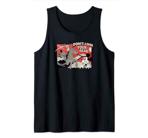 Camiseta Disney Mickey Halloween Don't Lose Your Head ropa casual negra