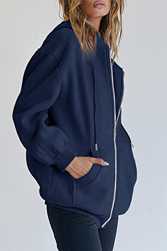 Image of PRETTYGARDEN Women's Fall Zip Up Hoodies Sweatshirts